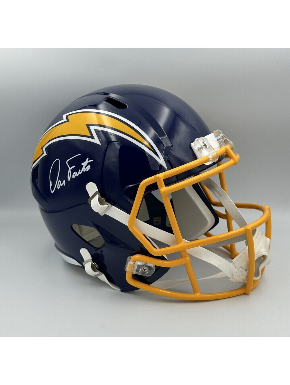 Dan Fouts Signed Full-Size Los Angeles Chargers Speed Helmet Schwartz COA